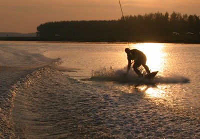 Wakeboarding on Okanagan Lake